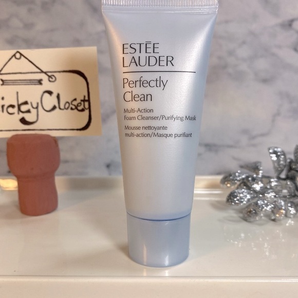 Estee Lauder Perfectly Clean Foam Cleanser-Purifying Mask Lotion, NEW -Mini 30ml - Picture 3 of 7